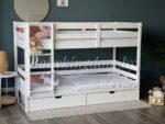 Двухъярусная кровать "Моритц" из массива сосны 90Х200 (с ящиками )