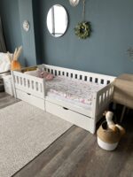 Односпальная кровать «Гретта» из массива сосны 70x140, 80×160, 80×180, 90Х200 с ящиками — изображение 2