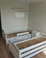 Односпальная кровать "Моана" 80×160,80×180,90×200 с ящиками(белый) — изображение 9