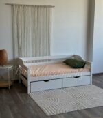 Односпальная кровать "Моана" 80×160,80×180,90×200 с ящиками(белый) — изображение 4