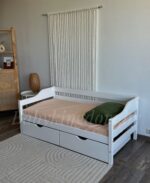 Односпальная кровать "Моана" 80×160,80×180,90×200 с ящиками(белый)