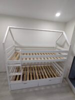 Двухъярусная кровать-домик "Мальта" из массива сосны 80 x180, 90х200 с ящиками — изображение 10