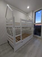 Двухъярусная кровать-домик "Мальта" из массива сосны 80 x180, 90х200 с ящиками — изображение 11