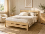 Двуспальная  кровать "Бора" 90x200,120х200,140x200, 160x200,180x200 (лак)(массив сосны) — изображение 9