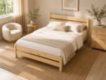 Двуспальная  кровать "Бора" 90x200,120х200,140x200, 160x200,180x200 (лак)(массив сосны) — изображение 14