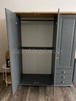 Шкаф 6002 (серый воск/антик)(массив сосны) — изображение 12