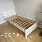 Односпальная  кровать "Бора" 90х200,120x200,140x200,160x200,180x200 (белый воск)(массив сосны) — изображение 10