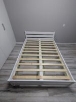 Двуспальная  кровать "Бора" 90x200,120x200,140х200,160x200,180x200 (белый воск)(массив сосны) — изображение 10