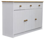 Комод Хаба  3 дв. 3 ящ (белый воск/крышка антик)(массив сосны) — изображение 9