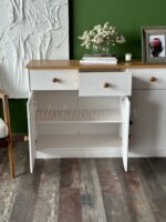 Комод Хаба  3 дв. 3 ящ (белый воск/крышка антик)(массив сосны) — изображение 12