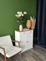 Комод Хаба 2 дв 2 ящ(белый воск/антик)(массив сосны) — изображение 11