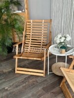 Кресло-шезлонг(сиденье из дерева) с подлокотниками — изображение 3