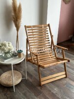 Кресло-шезлонг(сиденье из дерева) с подлокотниками — изображение 5