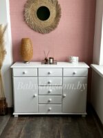 Тумба Юнона 1.7( белый)(массив сосны)