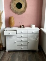 Тумба Юнона 1.7( белый)(массив сосны) — изображение 7