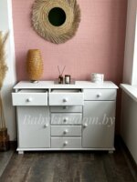 Тумба Юнона 1.7( белый)(массив сосны) — изображение 8