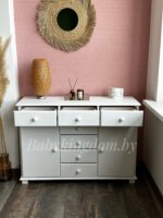 Тумба Юнона 1.7( белый)(массив сосны) — изображение 9