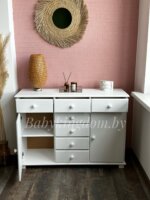 Тумба Юнона 1.7( белый)(массив сосны) — изображение 10