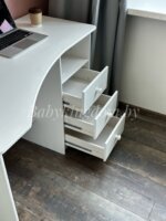 Стол Письменный  Корнер(белый воск)(массив сосны) — изображение 12