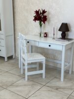 Стул из массива сосны Ф-156.17(белый воск) — изображение 2