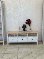 Тумба под ТВ 1460х565х460 мм Ф-156.16 массив сосны (белый воск) — изображение 2