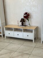 Тумба под ТВ 1460х565х460 мм Ф-156.16 массив сосны (белый воск) — изображение 3