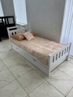 Кровать одинарная Ф-141.17 массив сосны(с ящиками)