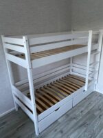 Двухъярусная кровать ROSTIK из березовой фанеры с ящиками( БЕЗ БОРТА) — изображение 5