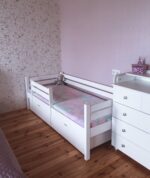 Кровать ROSTIK из березовой фанеры с ящиками и бортиком — изображение 4