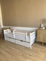 Кровать ROSTIK из березовой фанеры с ящиками и бортиком — изображение 7