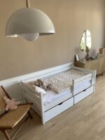 Кровать ROSTIK из березовой фанеры с ящиками и бортиком — изображение 10