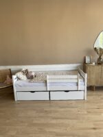 Кровать ROSTIK из березовой фанеры с ящиками и бортиком — изображение 11