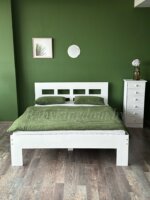 Кровать двуспальная "Сантина"(белый воск) 160x200, 180x200 массив сосны — изображение 6