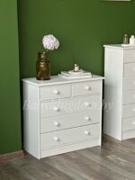 Тумба "Рондо 5" (белый воск)