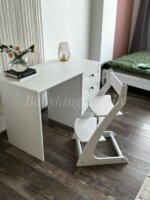 Растущий стул "Ростик" со сплошной спинкой ( белый ) — изображение 6