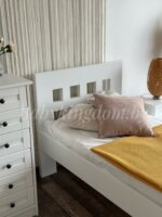 Односпальная кровать "Сантина" массив сосны белый 90х200 — изображение 2