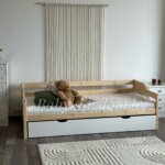 Односпальная кровать "Моана"(лак+белый) 80×160,80×180,90×200 с ящиками — изображение 4