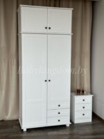 Шкаф Форест-1(массив сосны) (белый воск с антресолью) — изображение 16