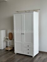 Шкаф Форест-1(массив сосны) (белый воск)