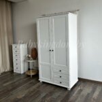 Шкаф Форест-1(массив сосны) (белый воск) — изображение 3