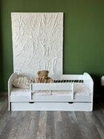 Односпальная кровать "Комфорт" из МДФ 80х160 (с бортом и ящиком) — изображение 5