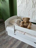 Односпальная кровать "Комфорт" из МДФ 80х160 (с бортом и ящиком) — изображение 7