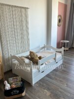 Односпальная кровать "Волна" из МДФ 80x140, 80х160 (с бортом и ящиком) — изображение 4