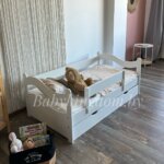 Односпальная кровать "Волна" из МДФ 80x140, 80х160 (с бортом и ящиком) — изображение 5