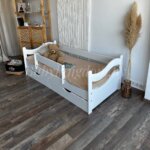 Односпальная кровать "Волна" из МДФ 80х170,80×180, 90x190 (с бортом и ящиками) — изображение 3