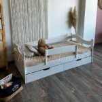 Односпальная кровать "Волна" из МДФ 80х170,80×180, 90x190 (с бортом и ящиками) — изображение 4