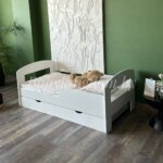 Односпальная кровать "Стиль" из МДФ 80х160 (с бортом и ящиком) — изображение 3