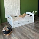 Односпальная кровать "Стиль" из МДФ 80х160 (с бортом и ящиком) — изображение 4