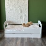 Односпальная кровать "Стиль" из МДФ 80х160 (с бортом и ящиком) — изображение 6