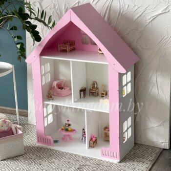 Кукольный домик (розовый)МДФ